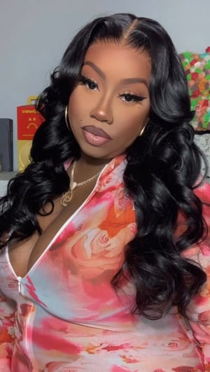 Image of Black 7x5 Body Wave Lace Closure Wig in 24”