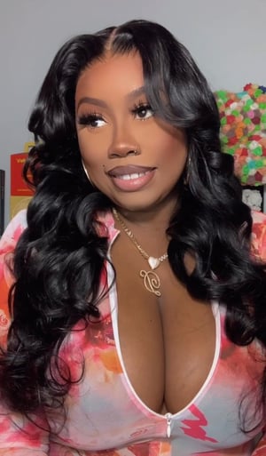 Image of Black 7x5 Body Wave Lace Closure Wig in 24”