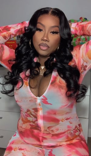 Image of Black 7x5 Body Wave Lace Closure Wig in 24”