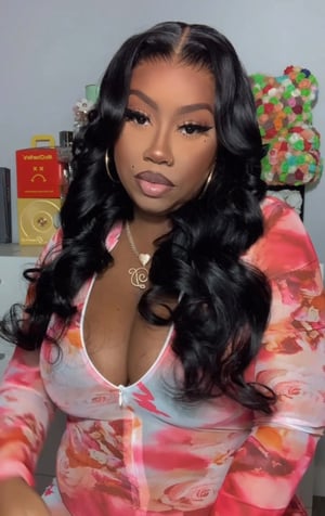 Image of Black 7x5 Body Wave Lace Closure Wig in 24”