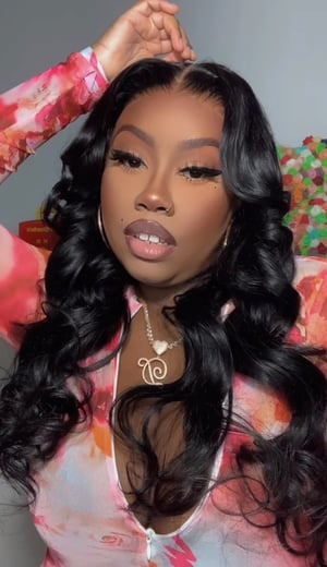 Image of Black 7x5 Body Wave Lace Closure Wig in 24”