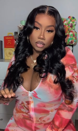 Image of Black 7x5 Body Wave Lace Closure Wig in 24”