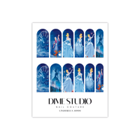 Image 3 of CINDERELLA FAIRY GOD MOTHER NAIL DECALS 