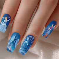Image 1 of CINDERELLA FAIRY GOD MOTHER NAIL DECALS 