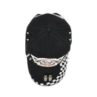 Image 5 of Black Racing 1 - Solid Hat