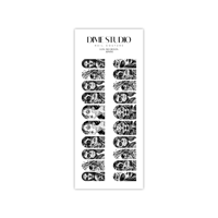 Image 2 of DIOS DE LOS MUERTOS MONOCHROME NAIL DECALS 