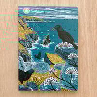 Image 1 of A5 Lined / Plain Notebook Choughs
