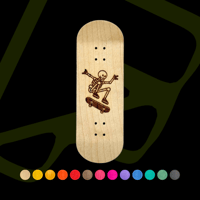 Image 1 of "Skeleton" Engraved Fingerboard Deck