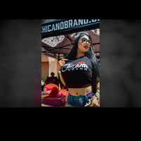 Image 1 of Chicana Rose Crop Top Shirt