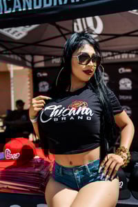 Image 3 of Chicana Rose Crop Top Shirt