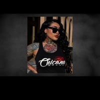 Image 1 of Rose Black Tank Top 