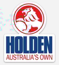 4.99" x 6 Holden new logo die cut sticker