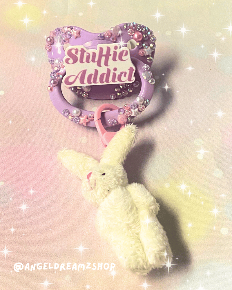 Image of Premade Adult Pacifier: Stuffie Addict