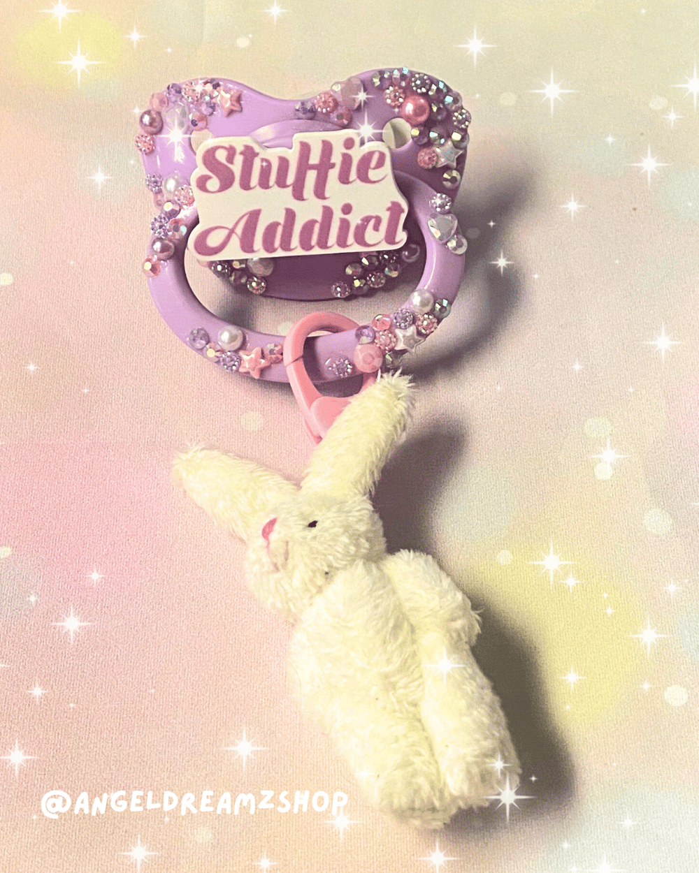 Image of Premade Adult Pacifier: Stuffie Addict