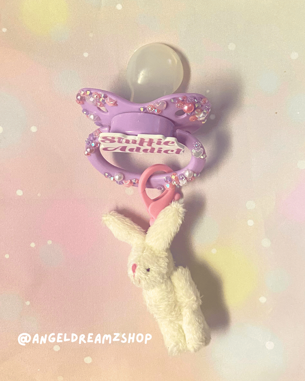 Image of Premade Adult Pacifier: Stuffie Addict