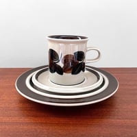 Image 1 of Arabia Finland Ruija Coffee Cup Trio Set