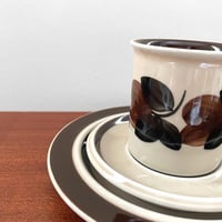 Image 2 of Arabia Finland Ruija Coffee Cup Trio Set