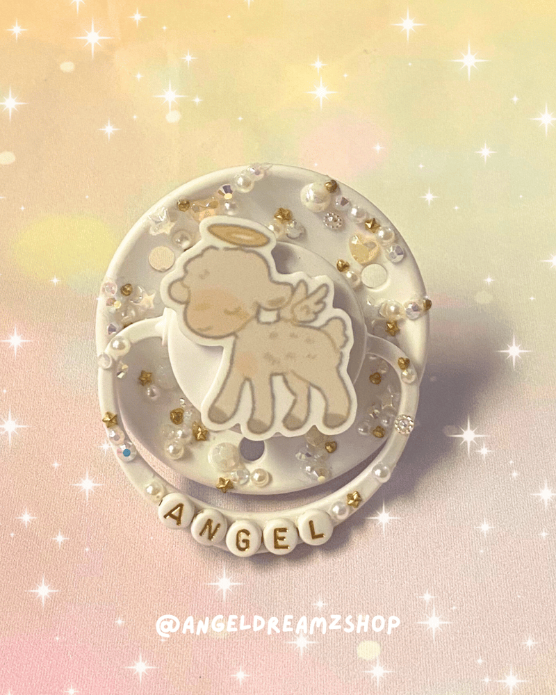 Image of Angel Lamb Round Adult Pacifier