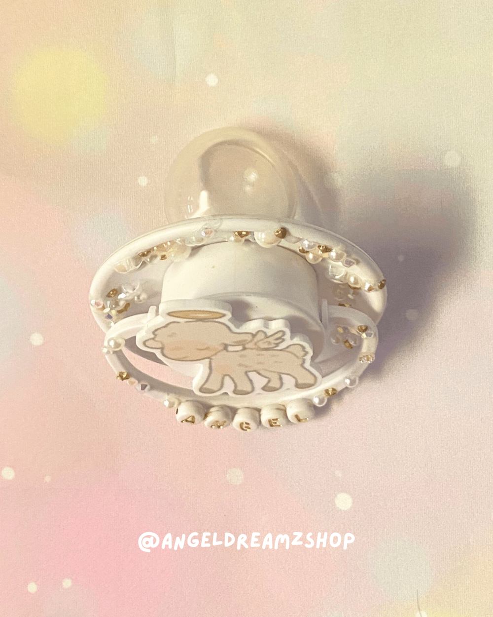 Image of Angel Lamb Round Adult Pacifier
