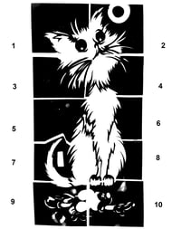 Image 3 of Cat 'N Mouse Stencil