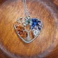 Image 1 of Tree of Life Heart Necklace