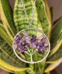 Image 3 of Amethyst Tree of Life Necklace