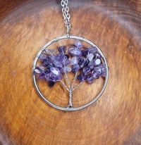 Image 1 of Amethyst Tree of Life Necklace