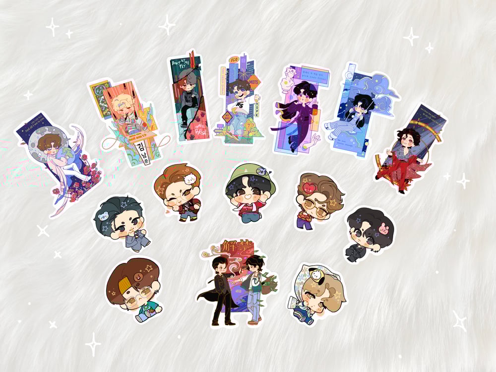 Image of Bangtan stickers set 