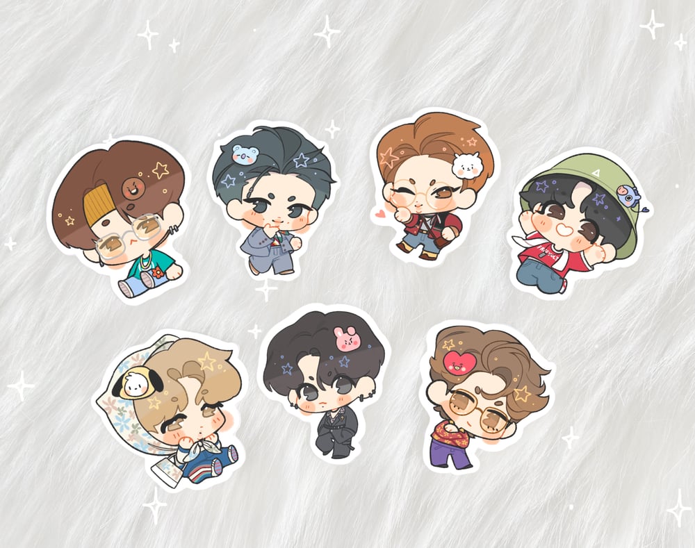 Image of Bangtan stickers set 
