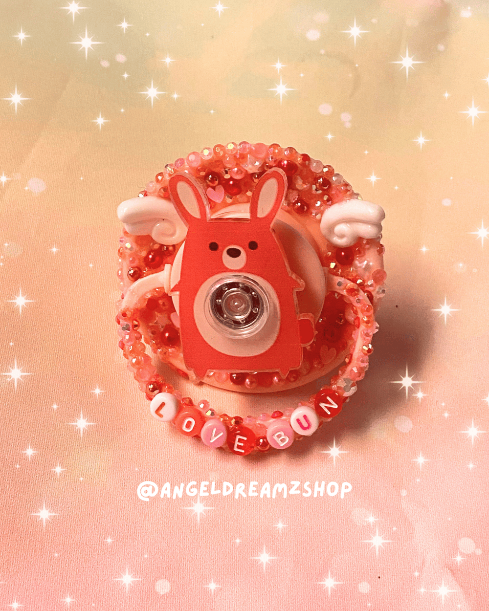 Image of Love Bun Fidget Spinner Adult Pacifier