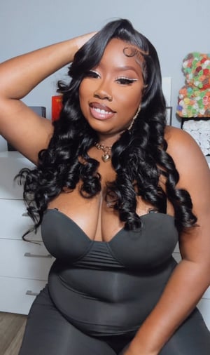 Image of Black Body Wave 5x5 HD Lace Closure Wig in 24”