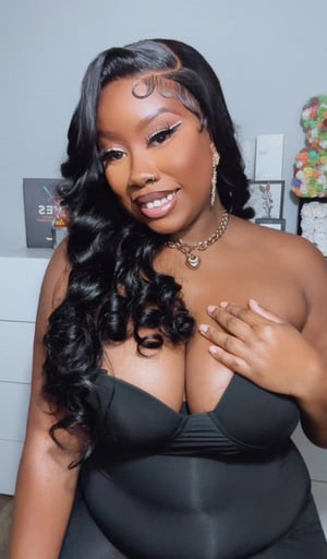 Image of Black Body Wave 5x5 HD Lace Closure Wig in 24”