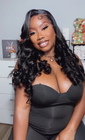 Image of Black Body Wave 5x5 HD Lace Closure Wig in 24”