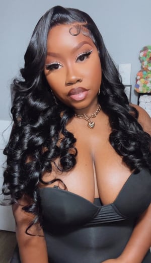 Image of Black Body Wave 5x5 HD Lace Closure Wig in 24”