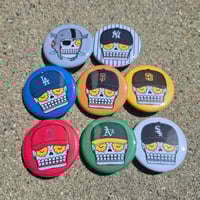 Image 1 of (2)Sports 1.25" Pinback Buttons of your choice