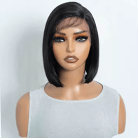 Image 1 of Short Middle Part Synthetic Bob Wig