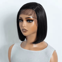Image 2 of Short Middle Part Synthetic Bob Wig