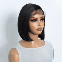 Image 3 of Short Middle Part Synthetic Bob Wig
