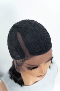 Image 4 of Short Middle Part Synthetic Bob Wig
