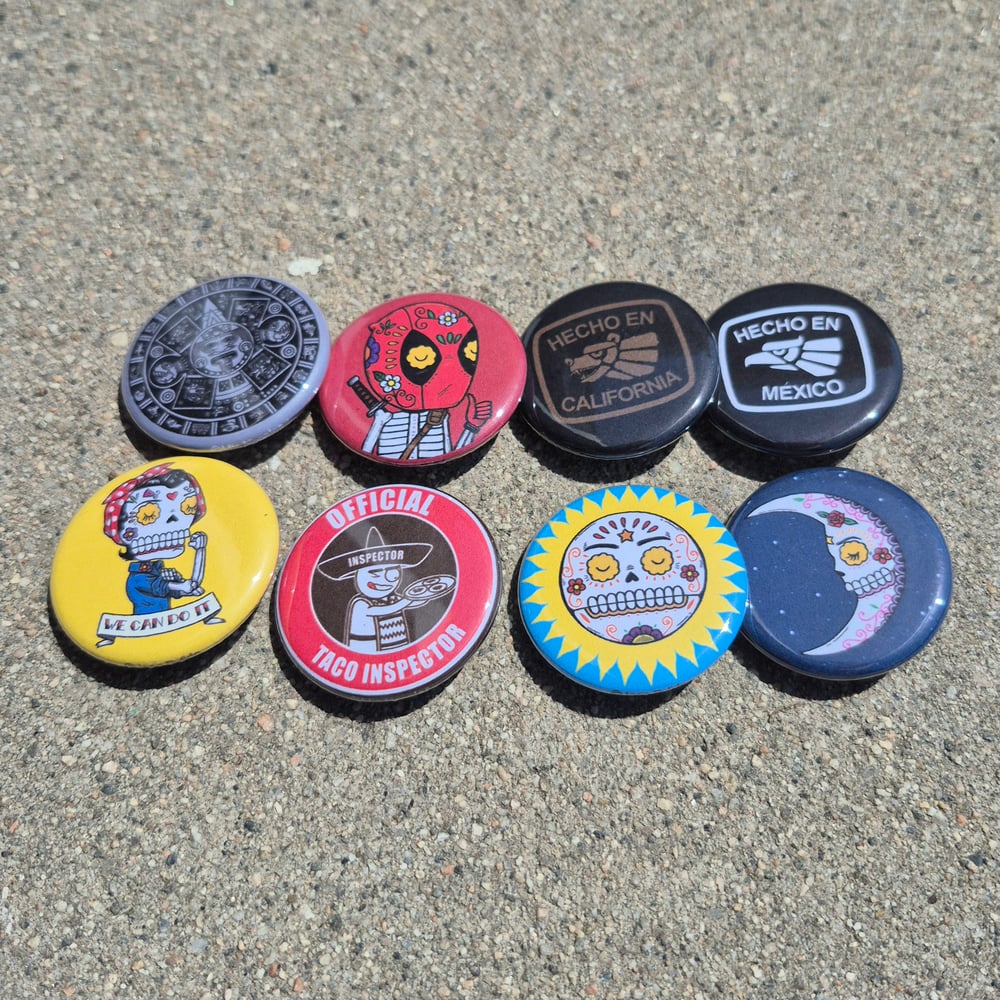 (2) 1.25" Pinback Buttons of your choice