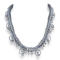 Image 1 of PURRING DRAGON 𒌐 Metallic Pendant Necklace