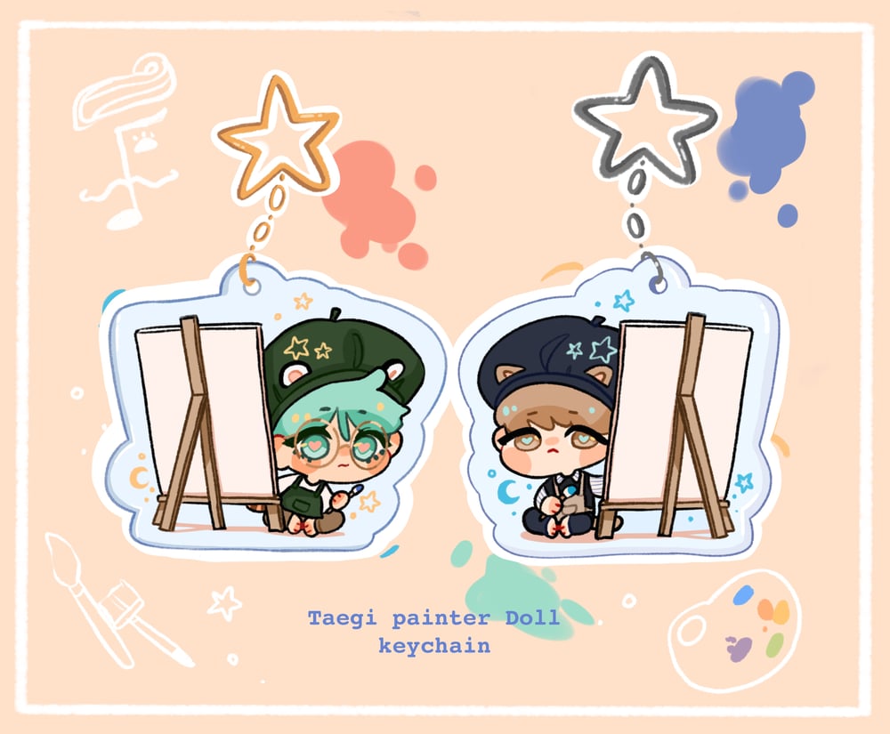 Image of 🖍️ Taegi painter keychains 🎨 