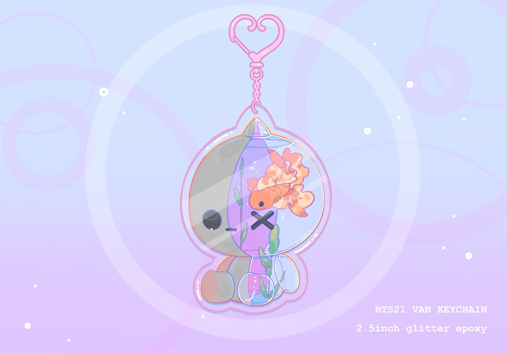 Image of π Bt21 van aquarium keychain π€