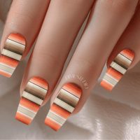 Image 1 of NUDE CORAL SARAPE NAIL DECALS
