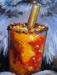 Image 4 of Little dog, big sip! Chihuaha original painting 