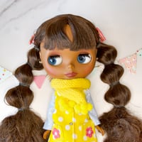 Image 1 of Nineteen zero six Friends and Fools exclusive - scarf with pompoms - yellow