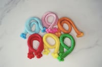 Image 3 of Nineteen zero six Friends and Fools exclusive - scarf with pompoms - yellow