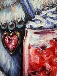 Image 4 of Strawberry boba sips! Kitty original painting 