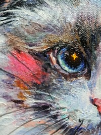Image 2 of Strawberry boba sips! Kitty original painting 