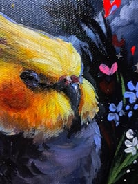 Image 4 of Sleepy cockatiel painting 